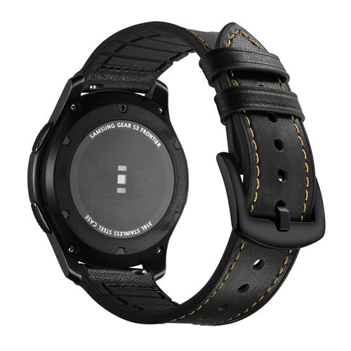 Leather strap For Gear S3 Frontier Samsung Galaxy watch 46mm 42m huawei watch gt strap 22mm watch band correa bracelet belt 20mm