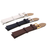 Leather strap 12mm 14mm 16mm 18mm 20mm 22mm black white watch band