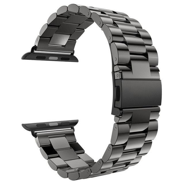 Classic Metal Stainless Steel Band for Apple Watch 44mm 40mm 38mm 42mm Link Bracelet Strap for IWatch Series 1 2 3 4 Watchband
