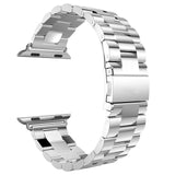 Classic Metal Stainless Steel Band for Apple Watch 44mm 40mm 38mm 42mm Link Bracelet Strap for IWatch Series 1 2 3 4 Watchband