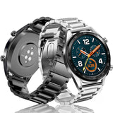 22mm stainless steel bracelet for samsung galaxy watch 46mm band S3 Frontier/Classic strap huami amazfit huawei watch gt belt