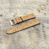 Onthelevel Genuine Retro Ostrich Leather Watch Strap 18mm 20mm 22mm Ostrich Pattern Watchband With Quick Release Spring bar#C