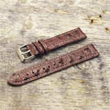 Onthelevel Genuine Retro Ostrich Leather Watch Strap 18mm 20mm 22mm Ostrich Pattern Watchband With Quick Release Spring bar#C