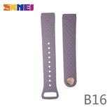 SKMEI B36/B16 Silicone Rubber Band Men Sports Diving Black Strap Replace Smart Wristwatch Belt Watches Accessories
