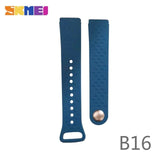 SKMEI B36/B16 Silicone Rubber Band Men Sports Diving Black Strap Replace Smart Wristwatch Belt Watches Accessories