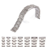 Metal Bracelets For Men Women 12 14 16 18 20 22 24mm Replacement Band Strap Silver Stainless Steel Straight End Watch Band Strap