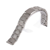 Metal Bracelets For Men Women 12 14 16 18 20 22 24mm Replacement Band Strap Silver Stainless Steel Straight End Watch Band Strap