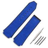 Men's leather strap 25mmx 19mm rubber strap folding clasp for Hublot large explosive strap watch accessories