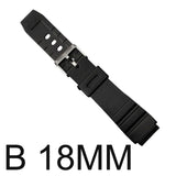 Watchband Silicone Rubber Band Men Sports Diving Black Strap For CASIO Replace Electronic Wristwatch Belt Watch Accessories
