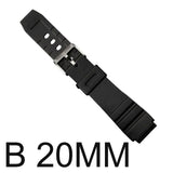 Watchband Silicone Rubber Band Men Sports Diving Black Strap For CASIO Replace Electronic Wristwatch Belt Watch Accessories