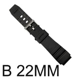 Watchband Silicone Rubber Band Men Sports Diving Black Strap For CASIO Replace Electronic Wristwatch Belt Watch Accessories