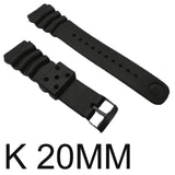 Watchband Silicone Rubber Band Men Sports Diving Black Strap For CASIO Replace Electronic Wristwatch Belt Watch Accessories