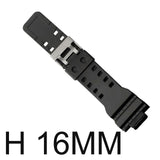 Watchband Silicone Rubber Band Men Sports Diving Black Strap For CASIO Replace Electronic Wristwatch Belt Watch Accessories
