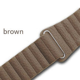 Genuine Leather loop strap for apple watch band 42mm 38mm 44mm 40mm Leather Magnetic loop bracelet iwatch series 4 3 Accessories