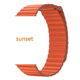 Genuine Leather loop strap for apple watch band 42mm 38mm 44mm 40mm Leather Magnetic loop bracelet iwatch series 4 3 Accessories