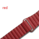 Genuine Leather loop strap for apple watch band 42mm 38mm 44mm 40mm Leather Magnetic loop bracelet iwatch series 4 3 Accessories