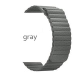 Genuine Leather loop strap for apple watch band 42mm 38mm 44mm 40mm Leather Magnetic loop bracelet iwatch series 4 3 Accessories
