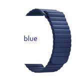 Genuine Leather loop strap for apple watch band 42mm 38mm 44mm 40mm Leather Magnetic loop bracelet iwatch series 4 3 Accessories
