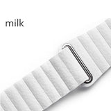 Genuine Leather loop strap for apple watch band 42mm 38mm 44mm 40mm Leather Magnetic loop bracelet iwatch series 4 3 Accessories