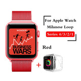 Milanese Loop Strap For Apple Watch Band series 1/2/3 42mm 38mm Bracelet Stainless Steel for iwatch series 4 40mm 44mm watchband