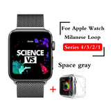 Milanese Loop Strap For Apple Watch Band series 1/2/3 42mm 38mm Bracelet Stainless Steel for iwatch series 4 40mm 44mm watchband