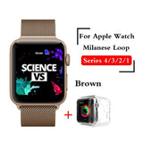 Milanese Loop Strap For Apple Watch Band series 1/2/3 42mm 38mm Bracelet Stainless Steel for iwatch series 4 40mm 44mm watchband