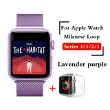 Milanese Loop Strap For Apple Watch Band series 1/2/3 42mm 38mm Bracelet Stainless Steel for iwatch series 4 40mm 44mm watchband