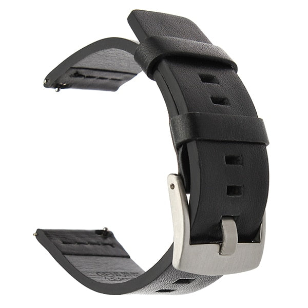 20mm 22mm Genuine Leather Watch Band Strap For Samsung Galaxy Watch 42 46mm Gear S3 Sport Watchband Quick Release 18 24mm