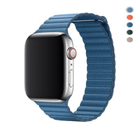 Genuine Leather loop strap for apple watch band 42mm 38mm 44mm 40mm Leather Magnetic loop bracelet iwatch series 4 3 Accessories