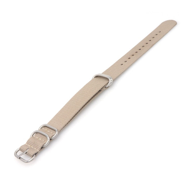 1pcs Nylon Resistant Straps18mm 20mm 22mm 24mm Nylon Band Watch NATO Strap Zulu Watchband Buckle Ring