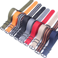 Buy 2 Get 10% OFF) Nato black Ring Buckle 18mm 20mm 22mm 24mm Watchbands Men Women Watches Strap Wristwatch Band Buckle zulu