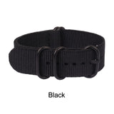 Buy 2 Get 10% OFF) Nato black Ring Buckle 18mm 20mm 22mm 24mm Watchbands Men Women Watches Strap Wristwatch Band Buckle zulu