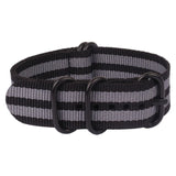 Buy 2 Get 10% OFF) Nato black Ring Buckle 18mm 20mm 22mm 24mm Watchbands Men Women Watches Strap Wristwatch Band Buckle zulu