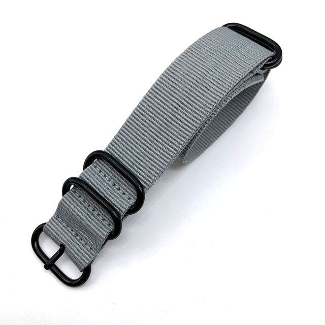 Heavy Duty Nylon NATO Watchband Strap 20mm 22mm 24mm Watch Band Zulu Strap Stainless Steel Ring Buckle Canvas Army