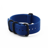 High Quality Premium Nylon Black Rings Wrist Bracelet Band NATO Zulu Watch Strap
