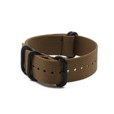 High Quality Premium Nylon Black Rings Wrist Bracelet Band NATO Zulu Watch Strap