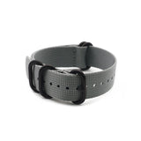 High Quality Premium Nylon Black Rings Wrist Bracelet Band NATO Zulu Watch Strap