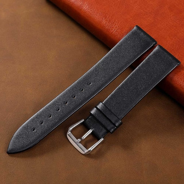 Genuine Leather Watchband 18mm 20mm 14mm 16mm 22mm Wrist Watch Strap Men High Quality Brown Black Watchbands Bracelet Belt Band