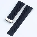 High Quality Silicone Watchbands For CARRERA AQUARACER Watch Band Strap 22MM 24MM Men's Sports Diving Strap Waterproof rubber