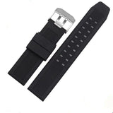 22mm 23mm Waterproof Rubber Watch Strap Military Diving Sports Watch Bracelet Steel Buckle For Luminox Watch Accessories Mens