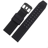 22mm 23mm Waterproof Rubber Watch Strap Military Diving Sports Watch Bracelet Steel Buckle For Luminox Watch Accessories Mens