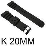 Watchband Silicone Rubber Band Men Sports Diving Black Strap For CASIO Replace Electronic Wristwatch Belt Watch Accessories