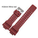 Watchband Silicone Rubber Band Men Sports Diving Black Strap For CASIO Replace Electronic Wristwatch Belt Watch Accessories