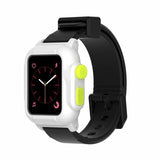 For Apple Watch Series 4 40/44mm Waterproof Watch Band Diving Shockproof Impact Resistant Case+Rubber Strap For Series 2 3 42mm