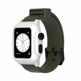 For Apple Watch Series 4 40/44mm Waterproof Watch Band Diving Shockproof Impact Resistant Case+Rubber Strap For Series 2 3 42mm