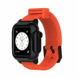 For Apple Watch Series 4 40/44mm Waterproof Watch Band Diving Shockproof Impact Resistant Case+Rubber Strap For Series 2 3 42mm