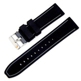 Soft Silicone Watchband 20mm 22mm 24mm 26mm Rubber Diving Waterproof Replacement Bracelet Band Strap Watch Accessories