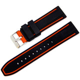 Soft Silicone Watchband 20mm 22mm 24mm 26mm Rubber Diving Waterproof Replacement Bracelet Band Strap Watch Accessories