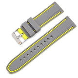 Soft Silicone Watchband 20mm 22mm 24mm 26mm Rubber Diving Waterproof Replacement Bracelet Band Strap Watch Accessories