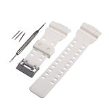Men Sport Diving Silicone Watch Strap Rubber Watchbands Watchstrap 16mm Stainless Steel Buckle Watch Accessories With Tool Kits
